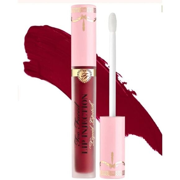 NIB~Too Faced Lip Injection Power Plumping Cream Liquid Lipstick~Boom Boom Pow - Picture 2 of 2